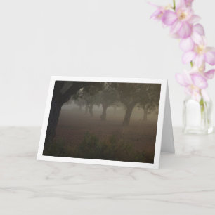 Carte Orchidée d'oliviers à un matin de Foggy