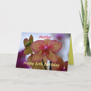Carte Orchidée heureuse de Phalaenopsis d'anniversaire