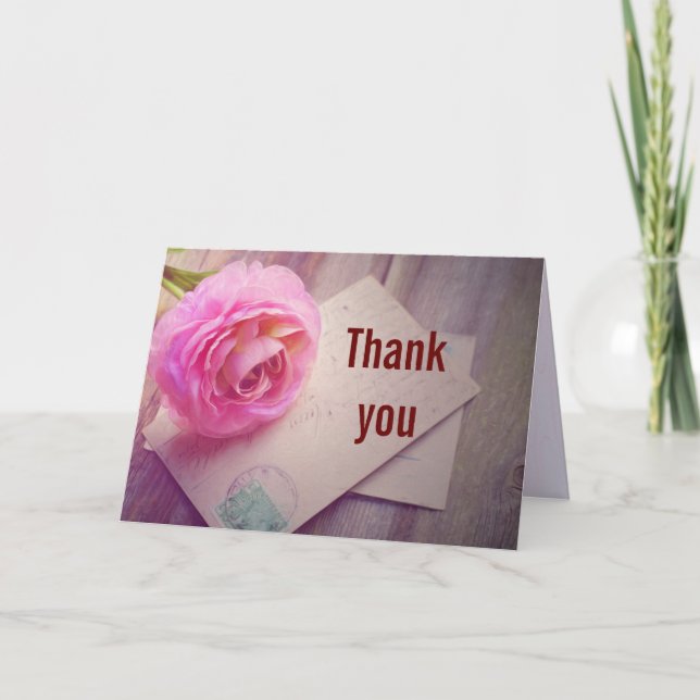 Carte orchidée Merci (Devant)
