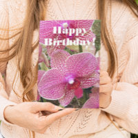 Orchidées de papillon rose Fleur Anniversaire