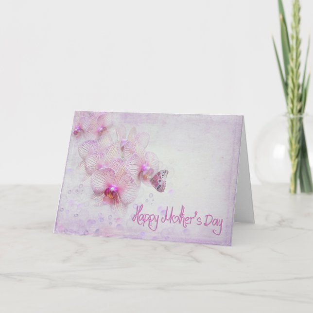 Carte Orchidées Fête des Mères (Devant)