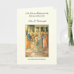 Carte Ordination à Diaconate Deacon Religion Catholique