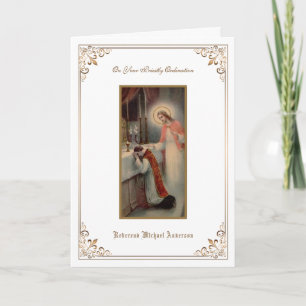 Carte Ordination de prêtre catholique Religieux Jésus Ca