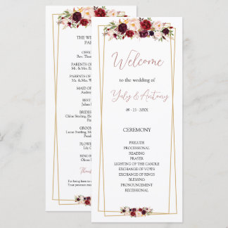 Carte Ordre de service linéaire floral bourguignon raffi