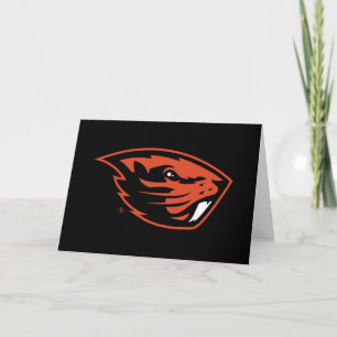 Carte Oregon State Beavers Tête de castor
