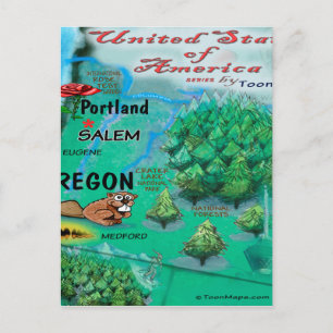 Carte Oregon USA