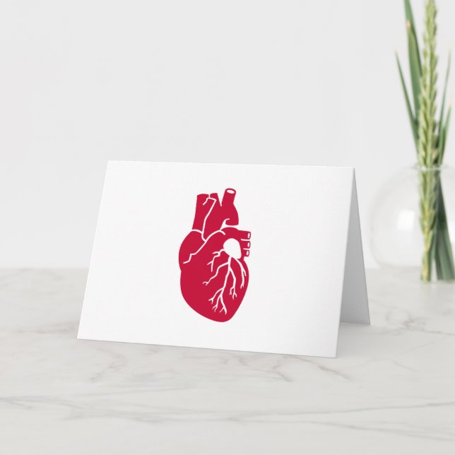 Carte Organe rouge de coeur (Devant)