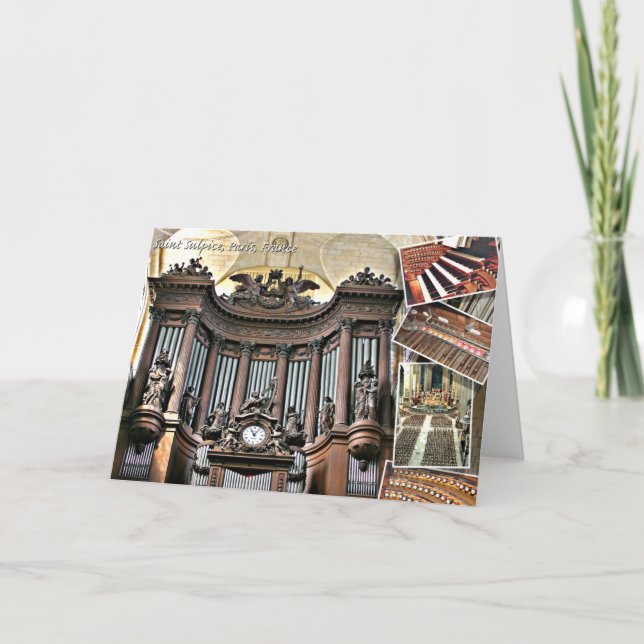 Carte Orgue de canal St Sulpice (Devant)