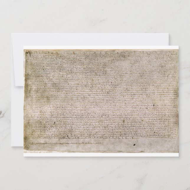 Carte ORIGINAL 1215 Magna Carta British Library (Devant)