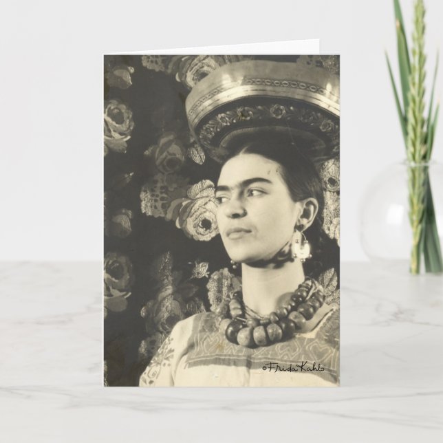Carte Original de Charola d'escroquerie de Frida Kahlo (Devant)
