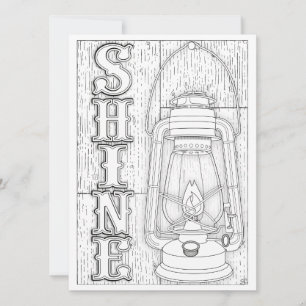 Carte OrnaMENTALs Shine Antique Lanterne couleur votre p