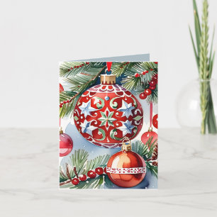 Carte Ornat Vintage Ornament Photo & Recette Noël