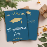Ornement Doré Élégant Félicitations Diplômé