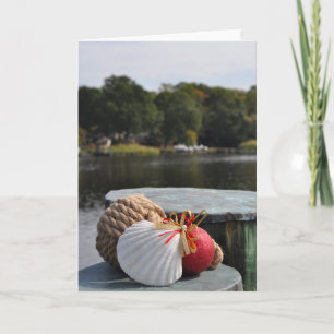 Carte Ornement nautique sur la jetée