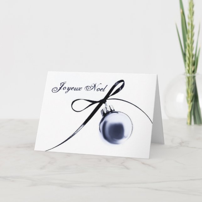 Carte ornementale Joyeux Noel (Devant)
