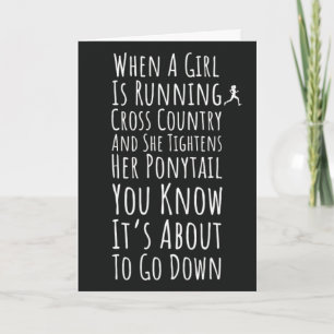 Carte Ornements de course à pied de cross Athlète Équipe