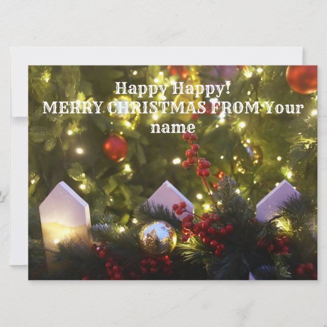 Carte Ornements de Noël (Devant)