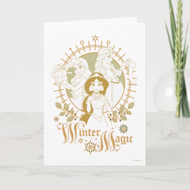 Carte Ornements de Princesse Disney | Magie d'hiver (Devant)