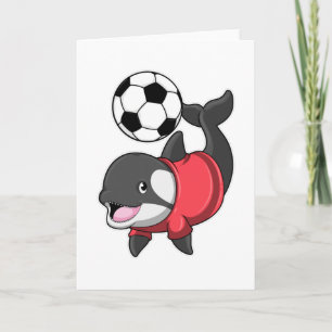 Carte Orque comme joueur de football avec ballon