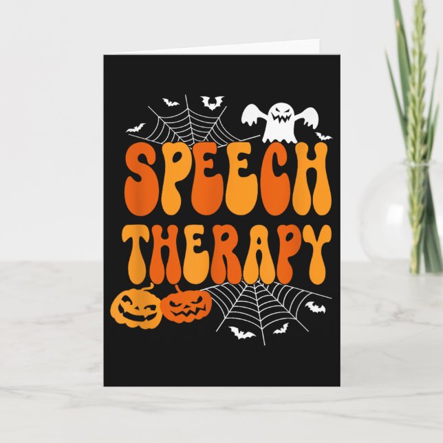 Carte Orthophonie Thérapie de la parole Pathologie du la (Devant)