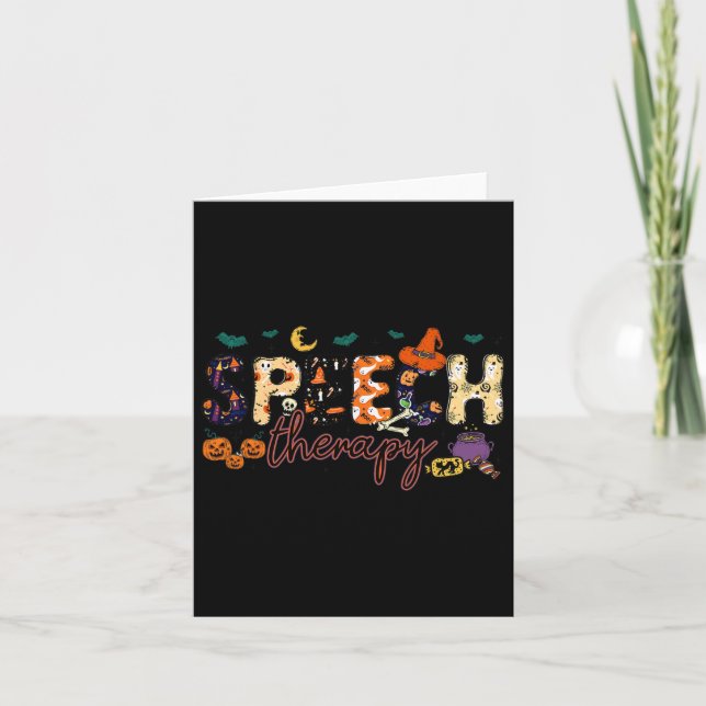 Carte Orthophoniste Thérapeute de la parole Bonjour (Devant)