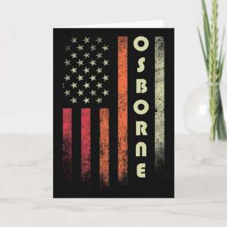 Carte Osborne Nom Funny Retro Vintage Anniversaire Ameri