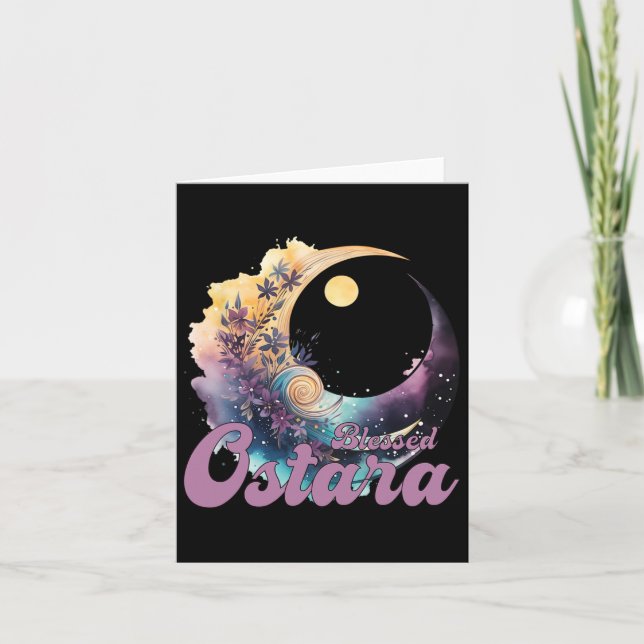 Carte Ostara de Pâques Eostre Pagan Witchcraft Mois de p (Devant)