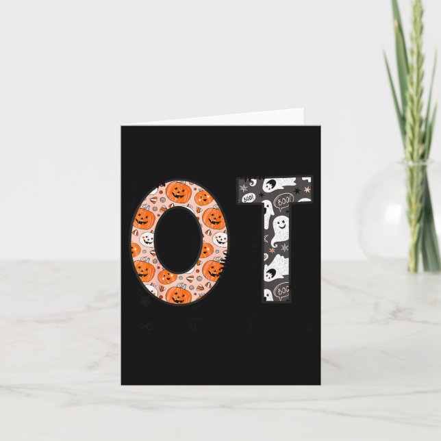 Carte Ot Occupational Therapy Therast Halloween Ota Soky (Devant)