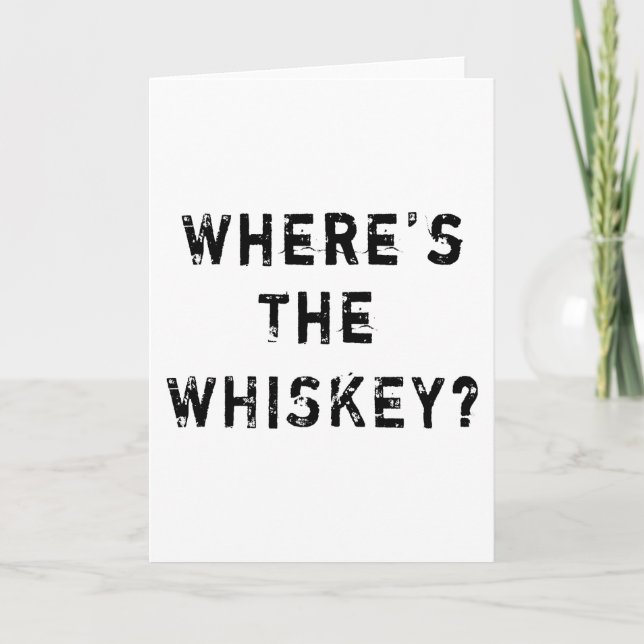 Carte Où est le Whiskey (Devant)