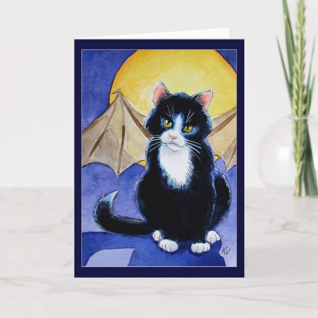 Carte ou invitation de gargouille de Halloween de (Devant)