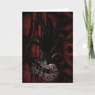Carte ou invitation gothique de mascarade