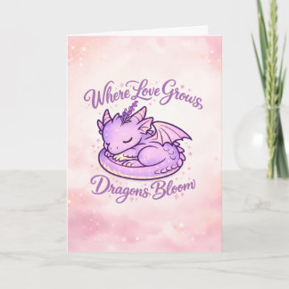 Carte Où l'amour grandit les dragons fleurissent
