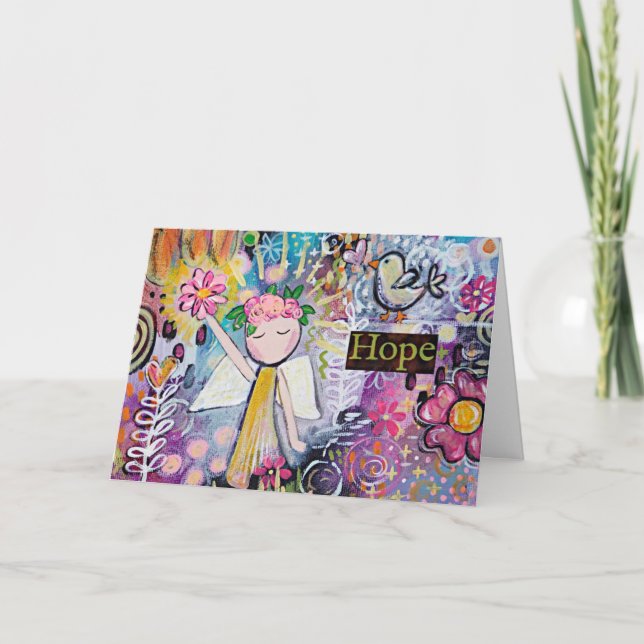 Carte Où l'Espoir Fleurit, les Miracles S'épanouis (Devant)