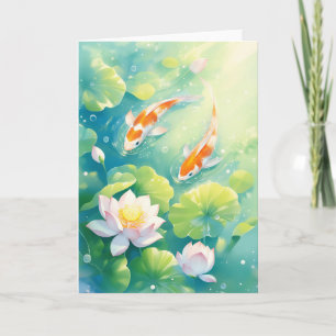 Carte Où nagent les rêves de Koi