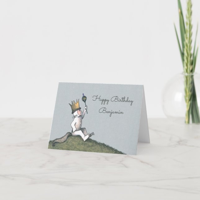 Carte Où sont les choses sauvages | Joyeux anniversaire (Devant)