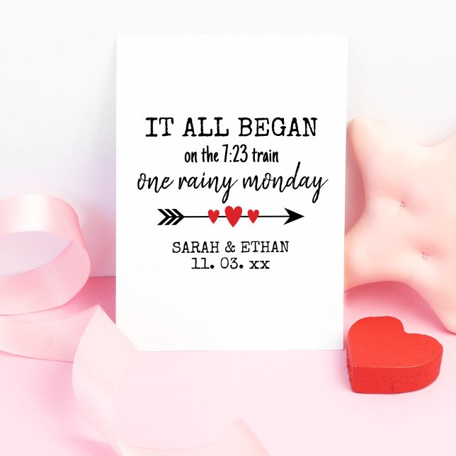Carte Où tout a commencé la Saint-Valentin avec amour (Créateur téléchargé)
