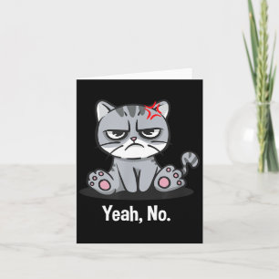 Carte Ouais Drôle Humour Sarcastique Sarcasme Introverti