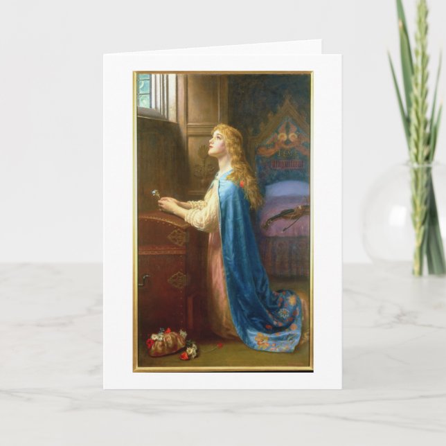 Carte "Oubliez-moi pas" (l'huile sur la toile) (Devant)