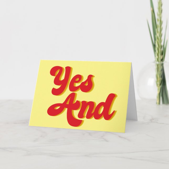 Carte Oui Et La Comédie improvisée (Devant)
