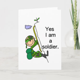 Carte Oui, je suis un soldat