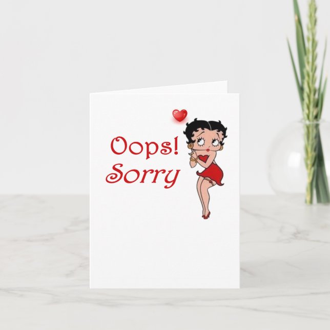 Carte Oups ! Désolé  (Devant)