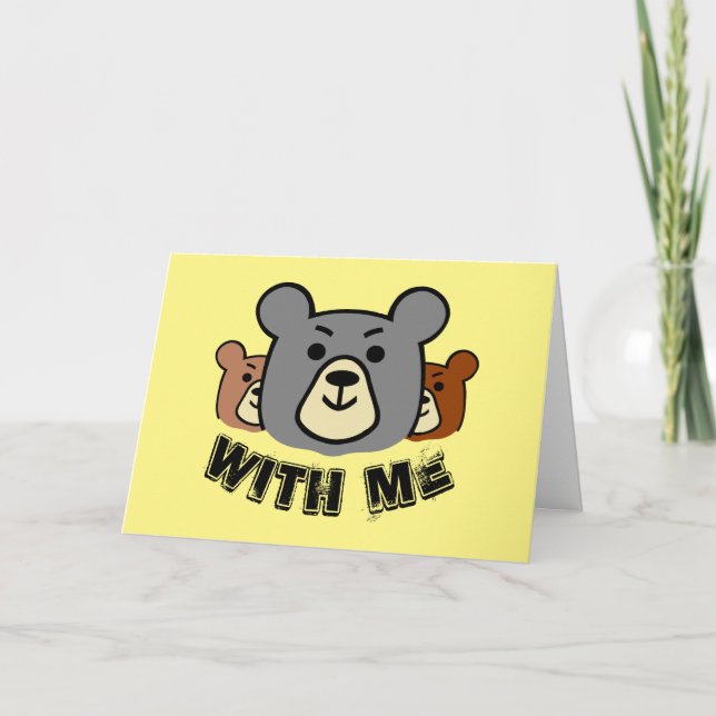 Carte Ours Avec Moi, Ours (Devant)