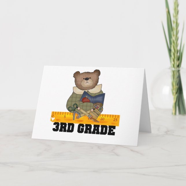 Carte Ours avec règle 3e grade (Devant)