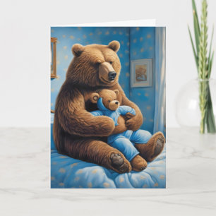 Carte Ours Brown Anniversaire Avec Ours En Teddy