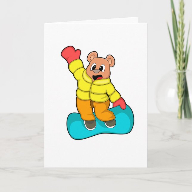 Carte Ours dans Snowboard Sports (Devant)