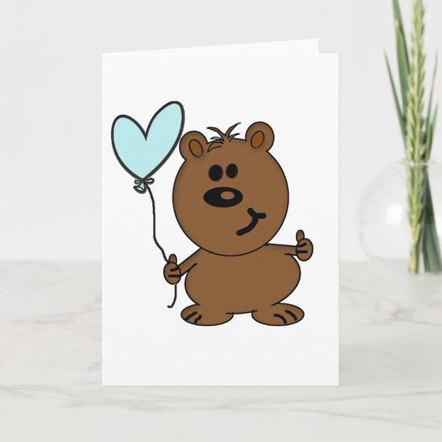Carte Ours de joyeux anniversaire (Devant)