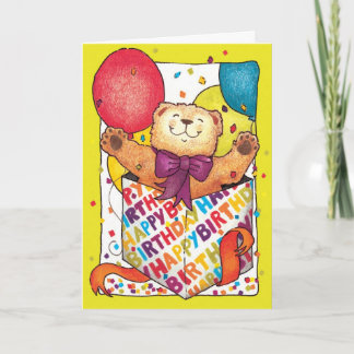 Carte Ours de nounours de joyeux anniversaire