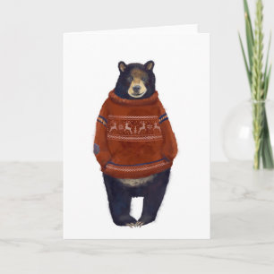 Carte Ours de Sweer Red Reindeer