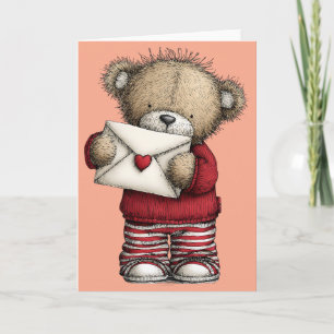 Carte Ours en peluche de la Saint-Valentin