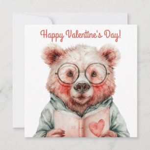 Carte Ours Livresque de la Saint-Valentin